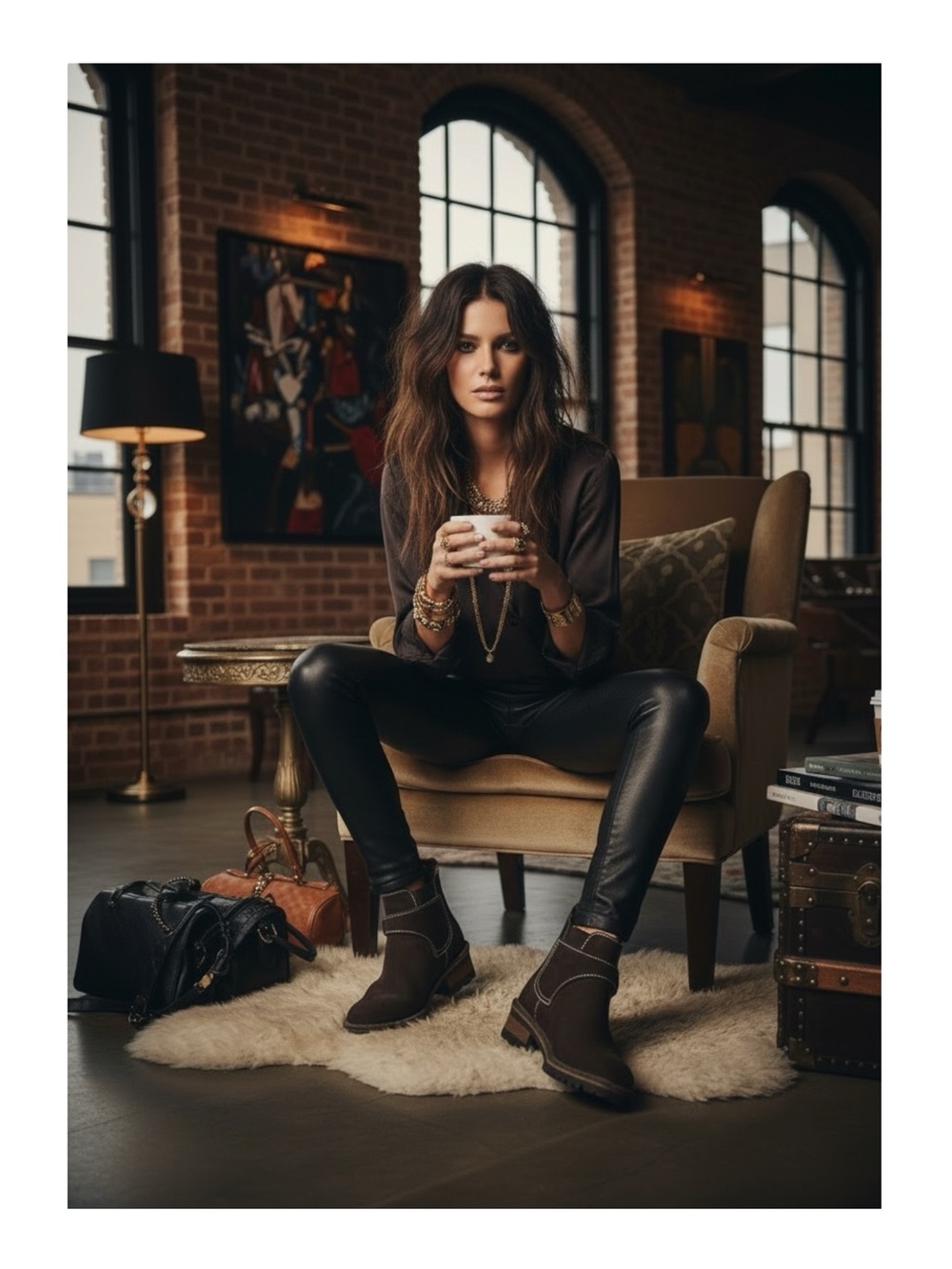 Mirella Prosperi 𖦹 Monk Strap Engineer Lug Sole Boots 𖦹 Brown Italian Suede 𖦹 38